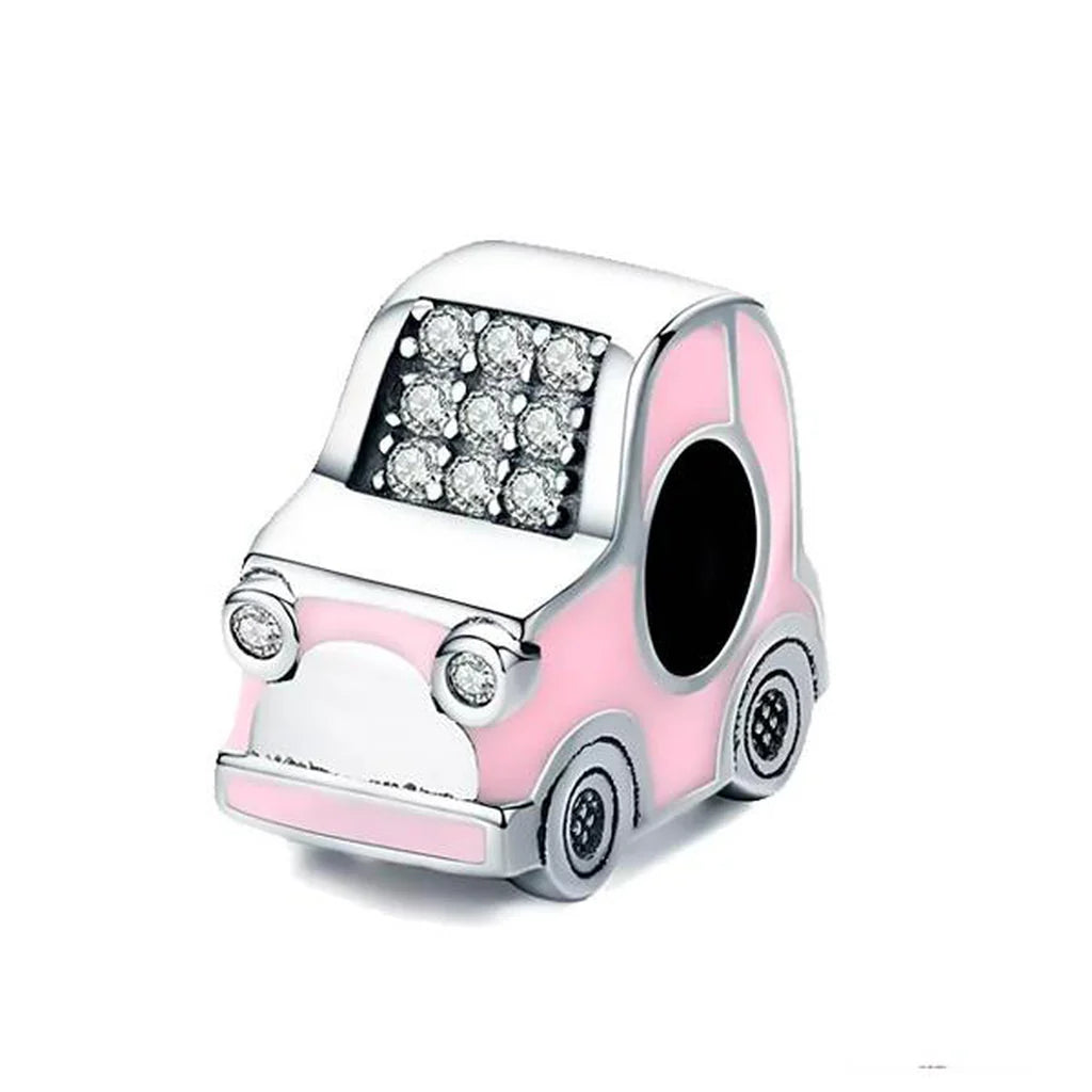 Charm Carro Rosa