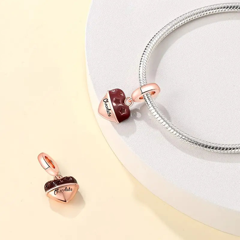Charm Corazon de Chocolate y Estrellas