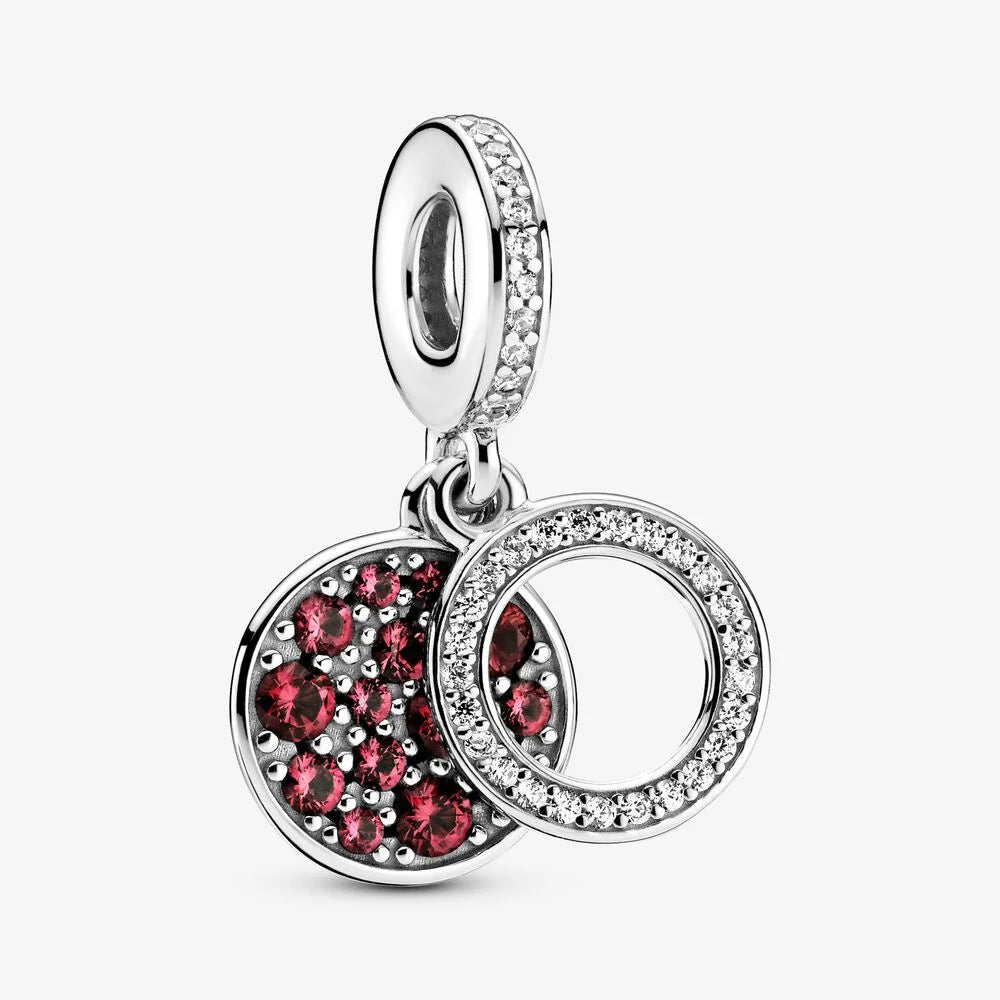 Charm Gemas Rojas y Diamantes