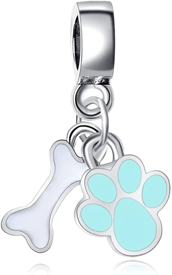 Charm Colgante Huella y Hueso