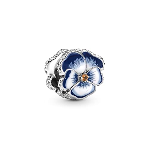 Charm Forma de Flor Azul