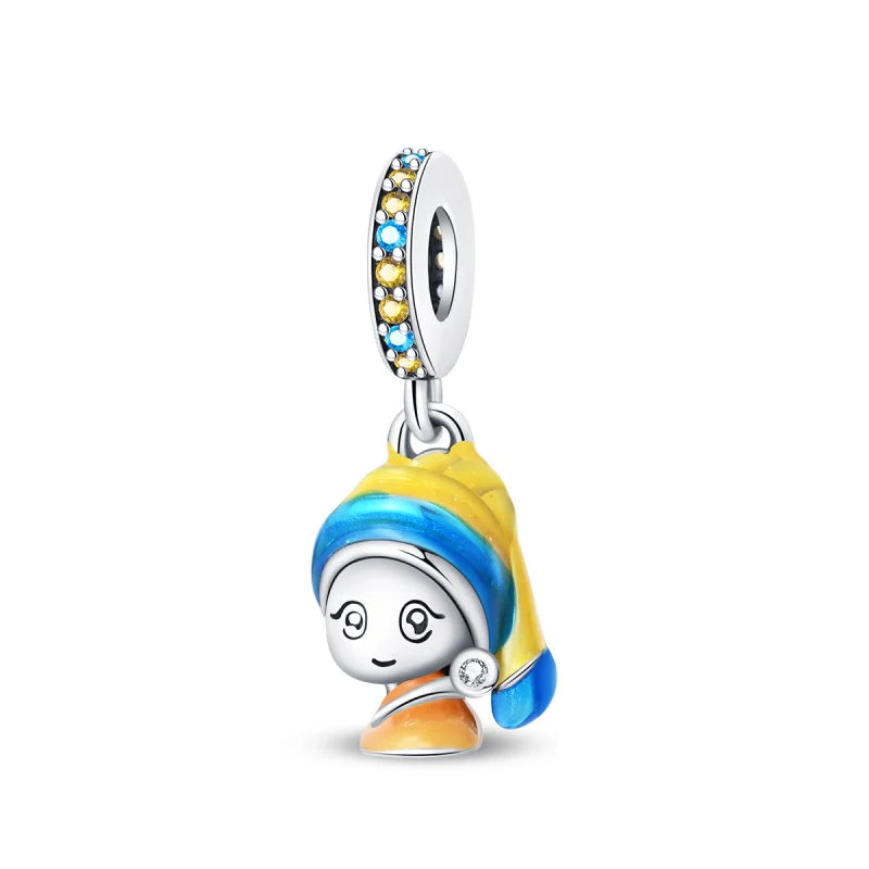 Charm Pintura Joven de Perla