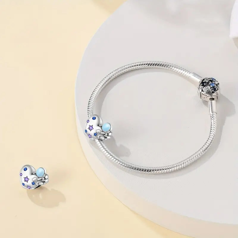 Charm Corazon Estrellado y Astronauta