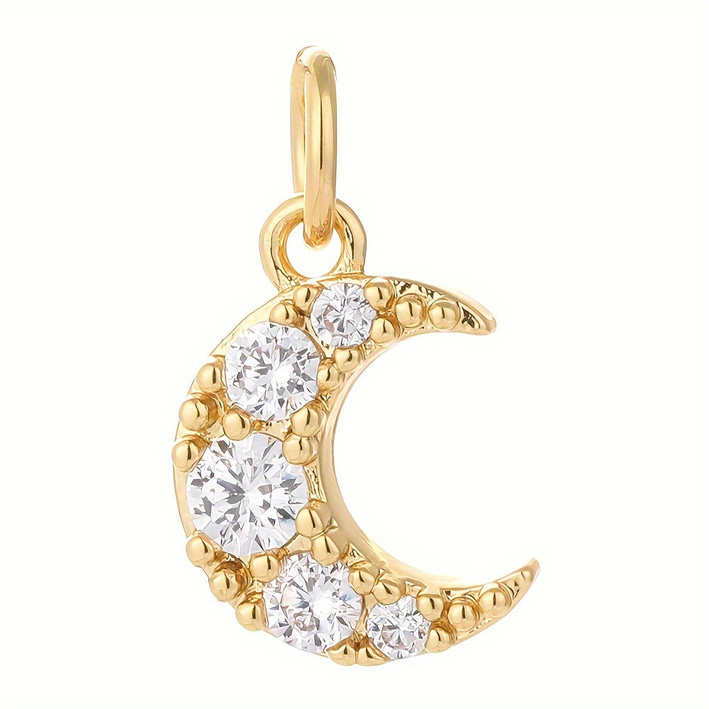 Charm Luna con Diamantes Dorada