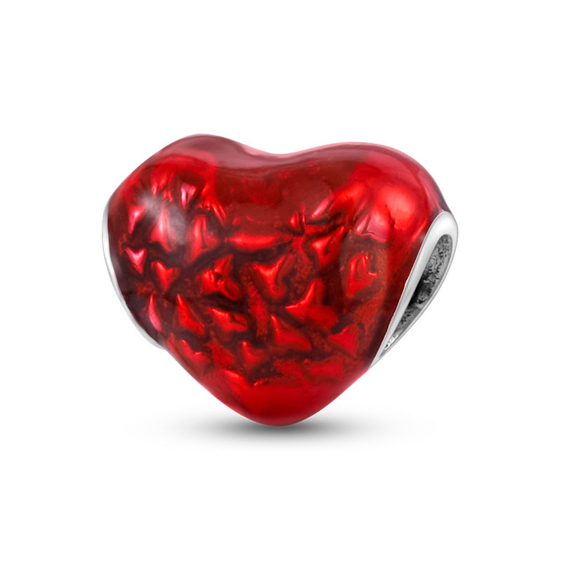 Charm Corazón Rojo Brillante