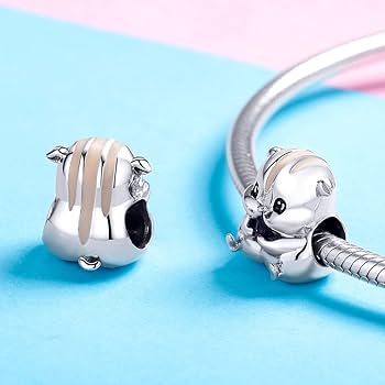 Charm Hamster Plateado