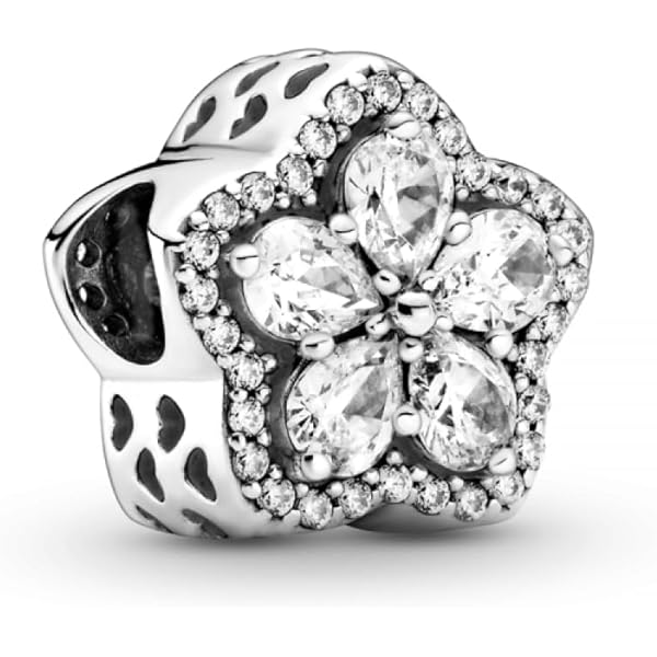 Charm Estrella y Flor Diamante