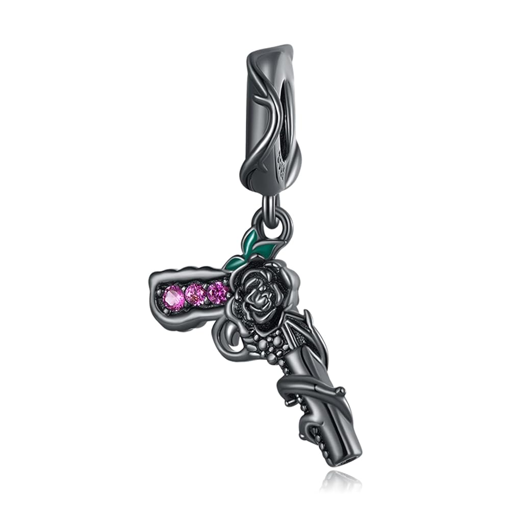 Charm Pistola Color Negro