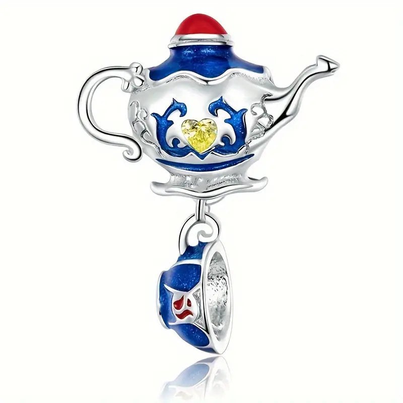 Charm Tetera y Taza Color Azul
