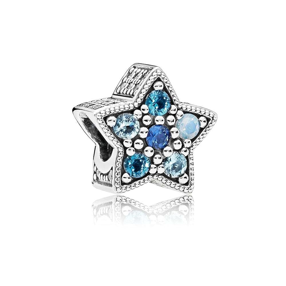 Charm Estrella y Diamantes Azules