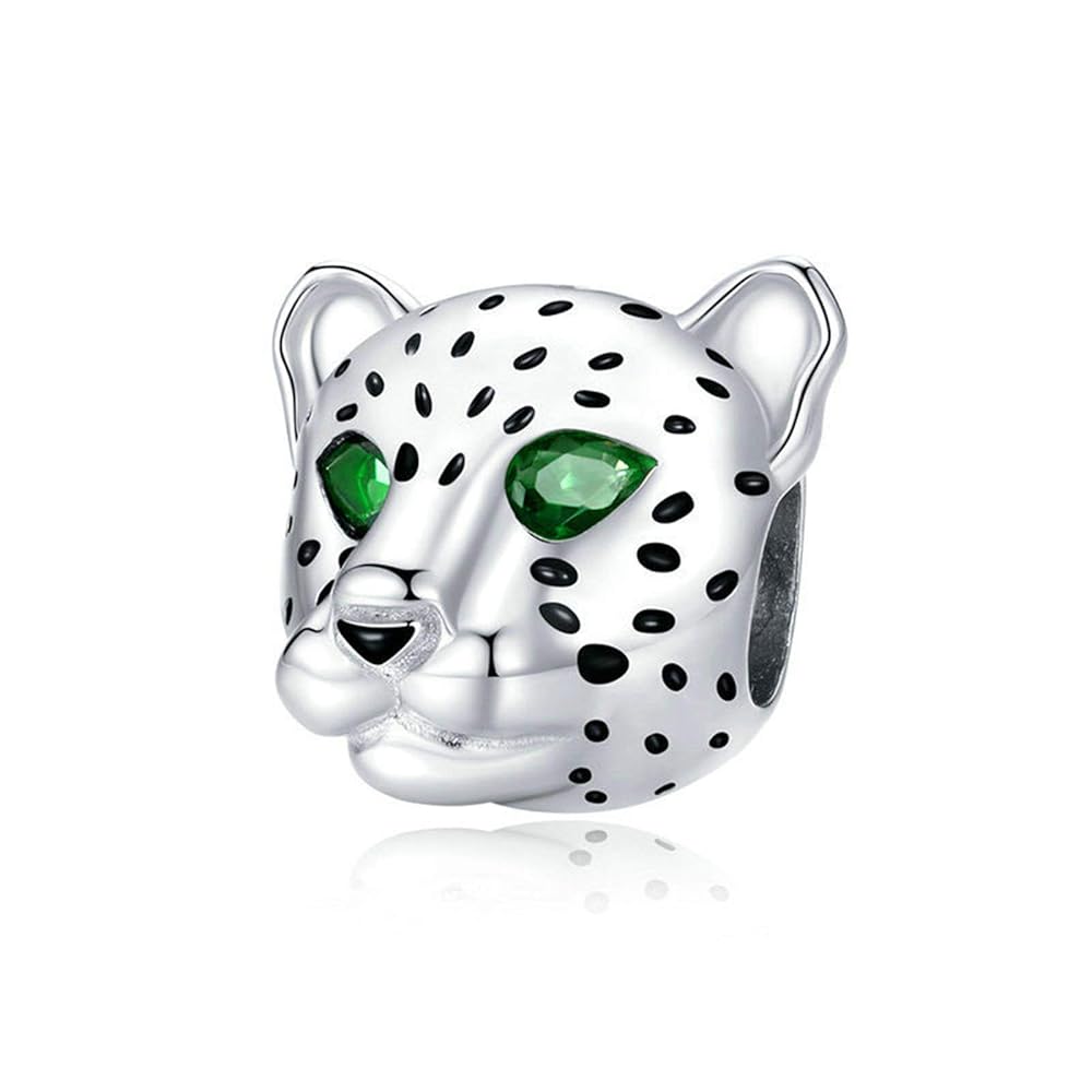 Charm Leopardo Plateado