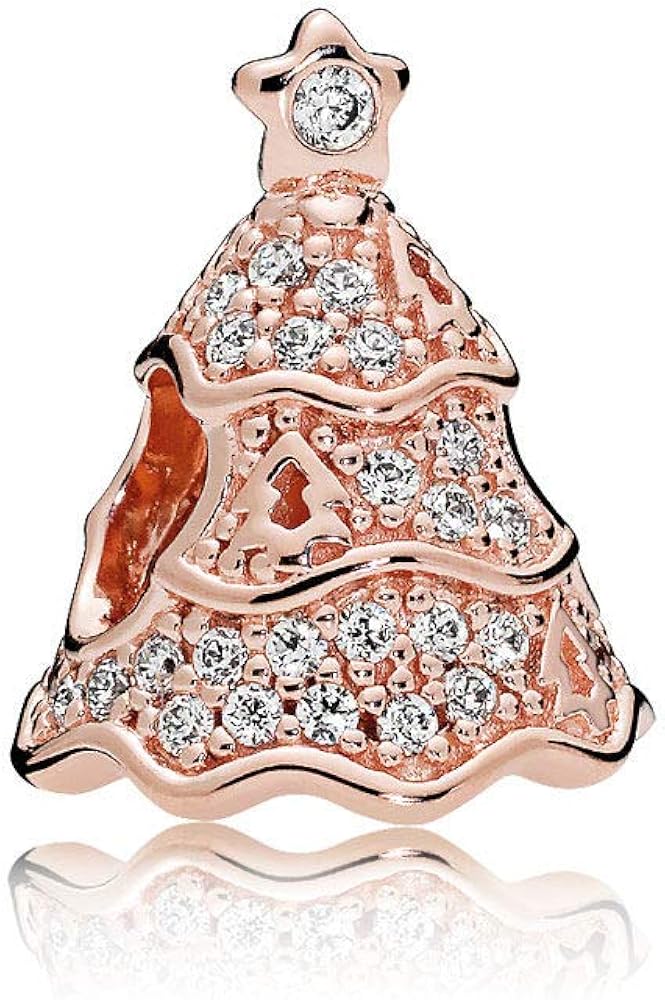 Charm Árbol de Navidad Oro Rosa