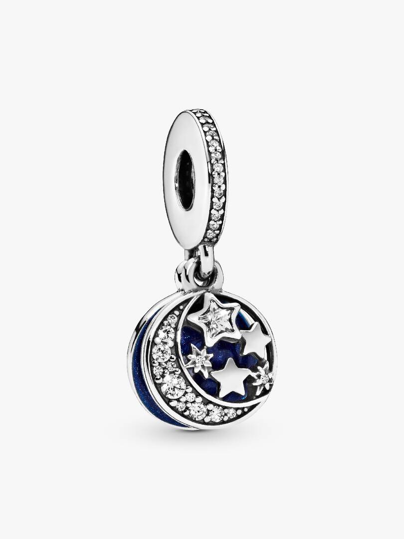 Charm colgante Luna y cielo azul