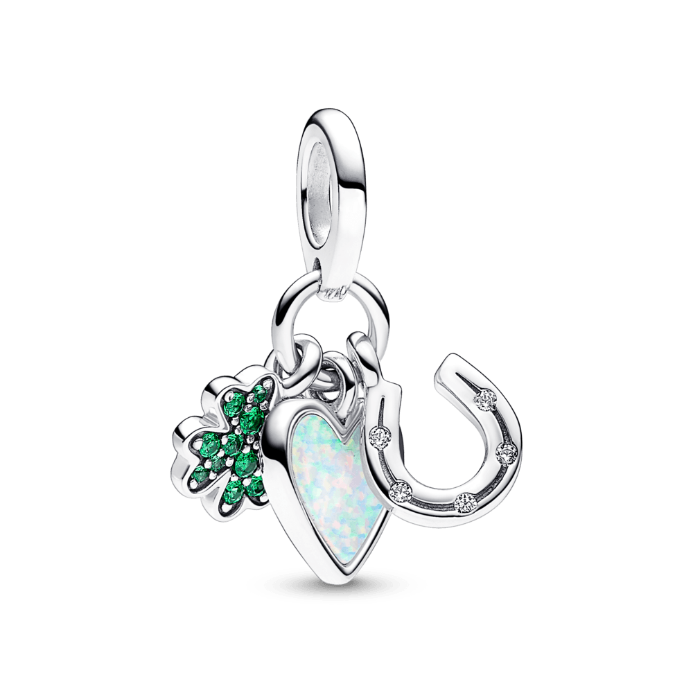 Charm Trebol, Corazon Azul y Herradura