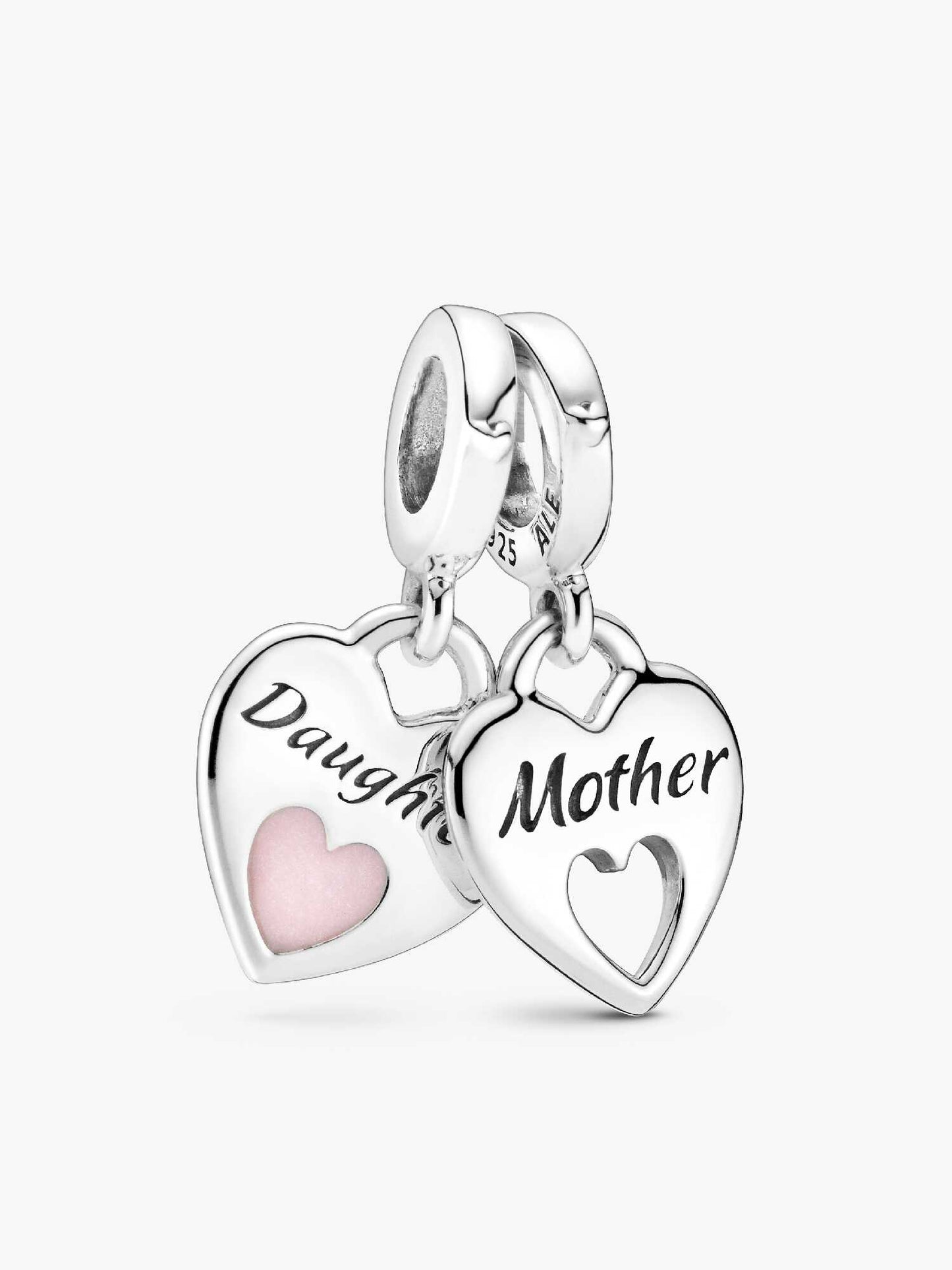 Charm Colgante Corazones "Madre e Hija"