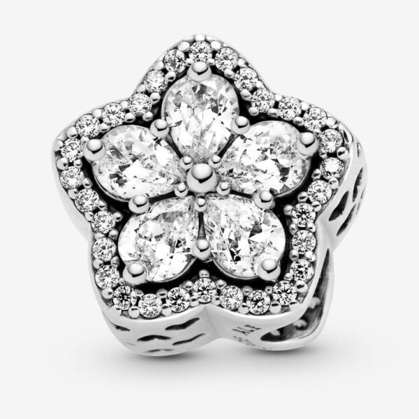 Charm Estrella y Flor Diamante