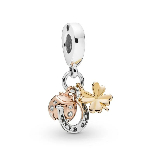 Charm De la Suerte: Trebol, Herradura y Mariquita