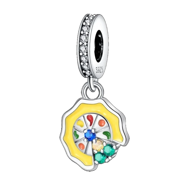 Charm Pizza Plateada