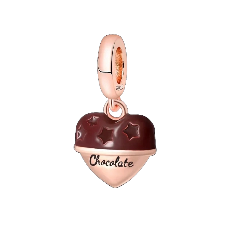 Charm Corazon de Chocolate y Estrellas