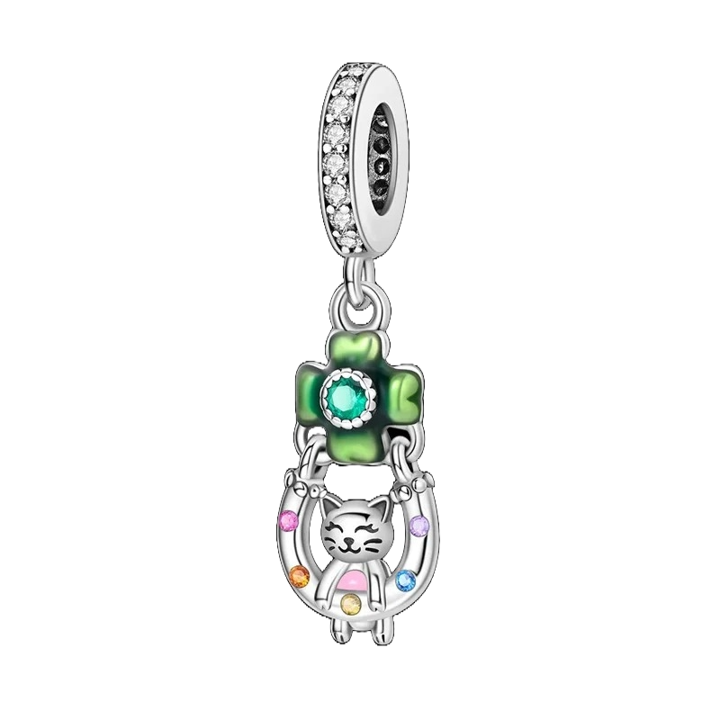 Charm Trebol, Herradura y Gatito