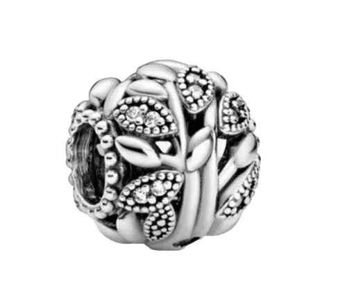 Charm Plantas Entrelazadas con Destellos