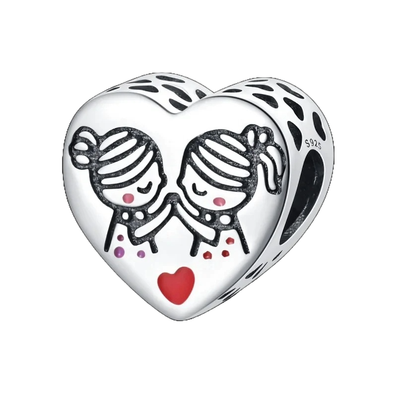 Charm Corazon y Hermanas