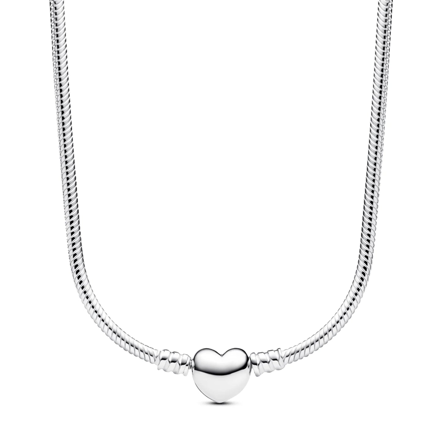 Collar Corazón Plateado