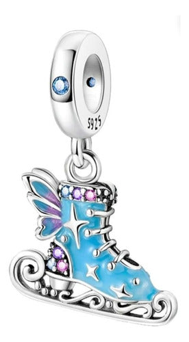Charm Patín Mariposa Azul