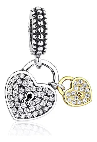 Charm Cerradura de Amor Brillante