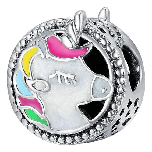 Charm Unicornio entre Diamantes