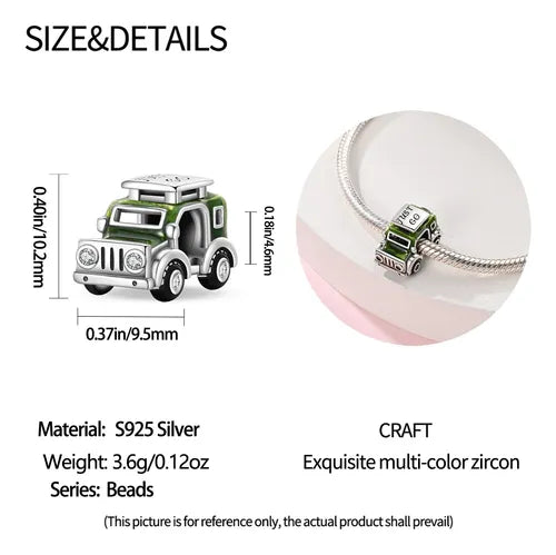 Charm Jeep Verde