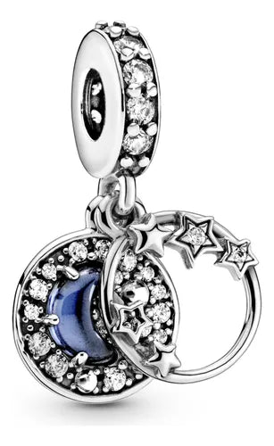 Charm Estrella y Diamantes Fondo Azul