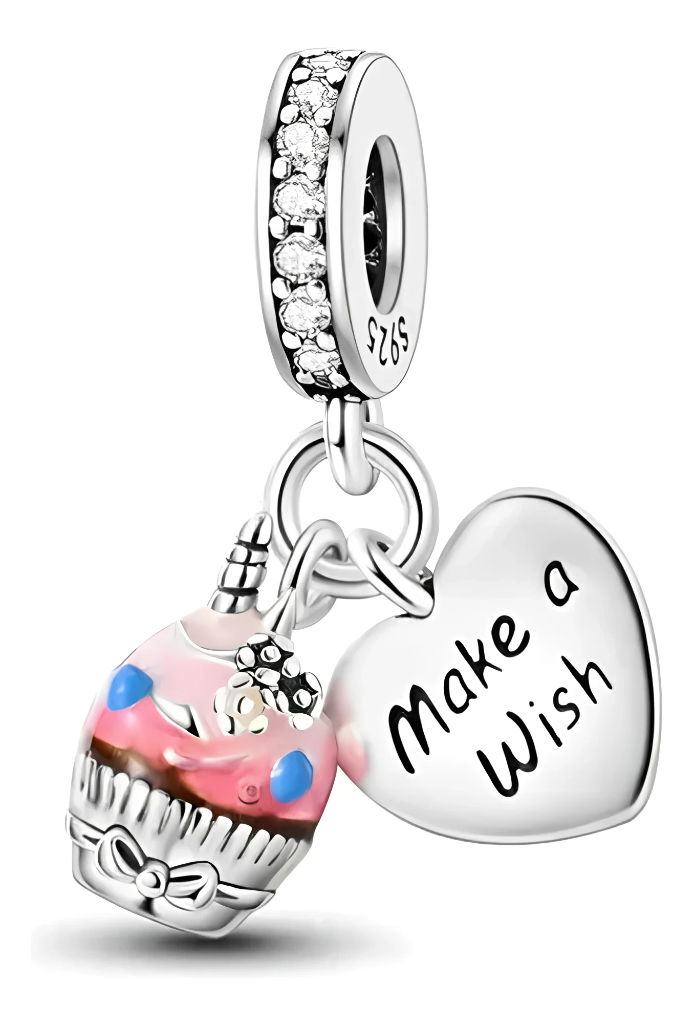 Charm Cupcake "Make a Wish"