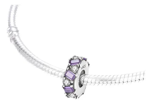 Charm Abalorio Gemas Moradas