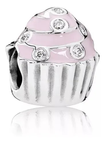 Charm Cupcake Rosa Pastel