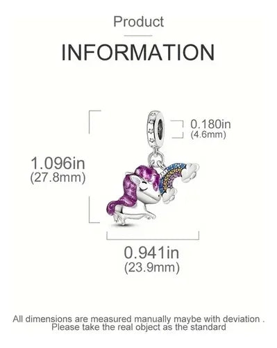 Charm Unicornio y Arcoiris