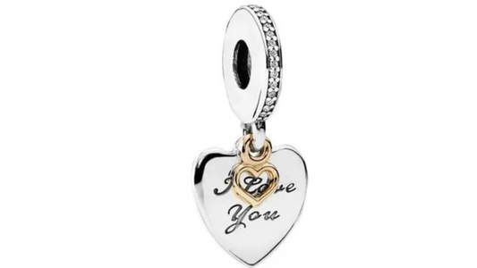 Charm Colgante Corazon "I Love You"