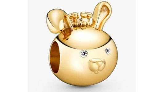 Charm Rey Conejo Dorado
