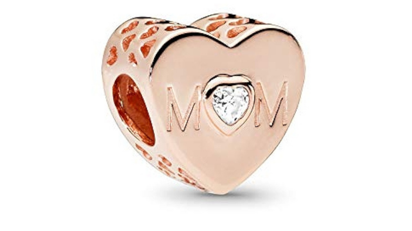 Charm Corazón de Mamá Oro Rosa