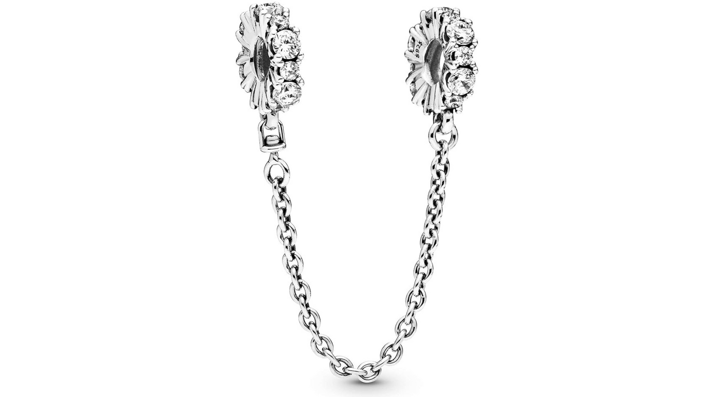 Cadena de Seguridad Copo de Nieve Diamantado