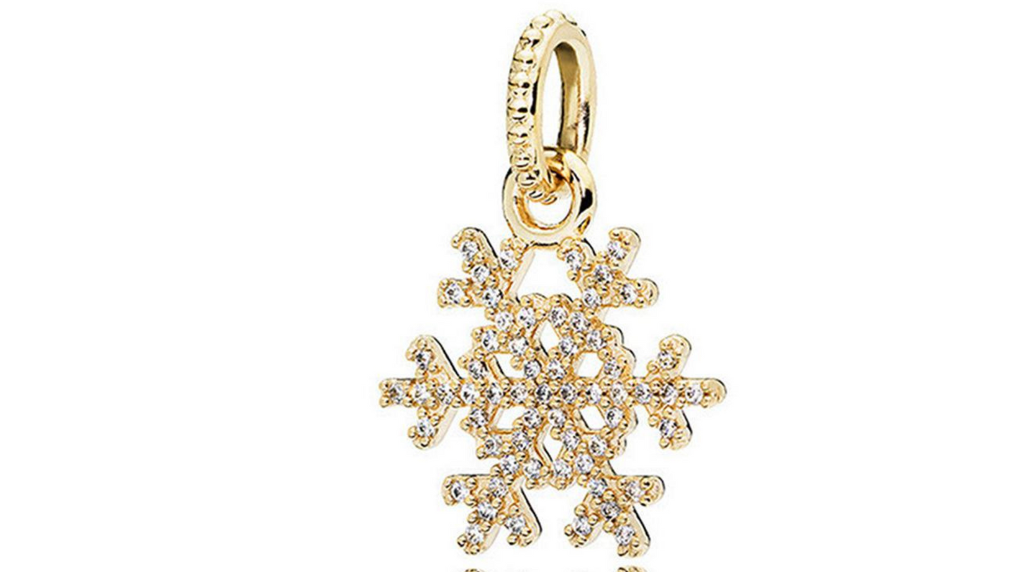 Charm Copo con Diamantes Dorado