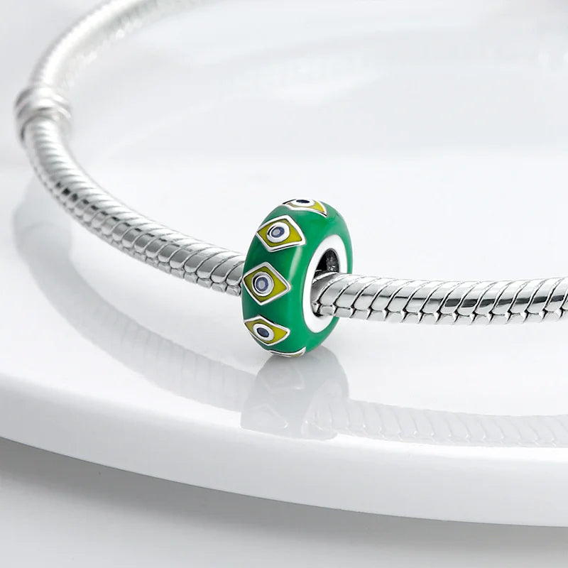 Charm Abalorio Verde que Todo lo Ve