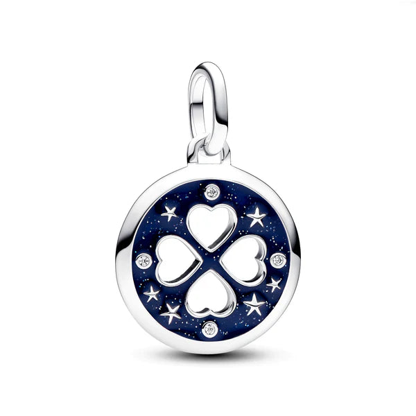 Charm Colgante Trebol Azul