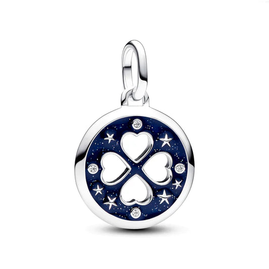 Charm Colgante Trebol Azul