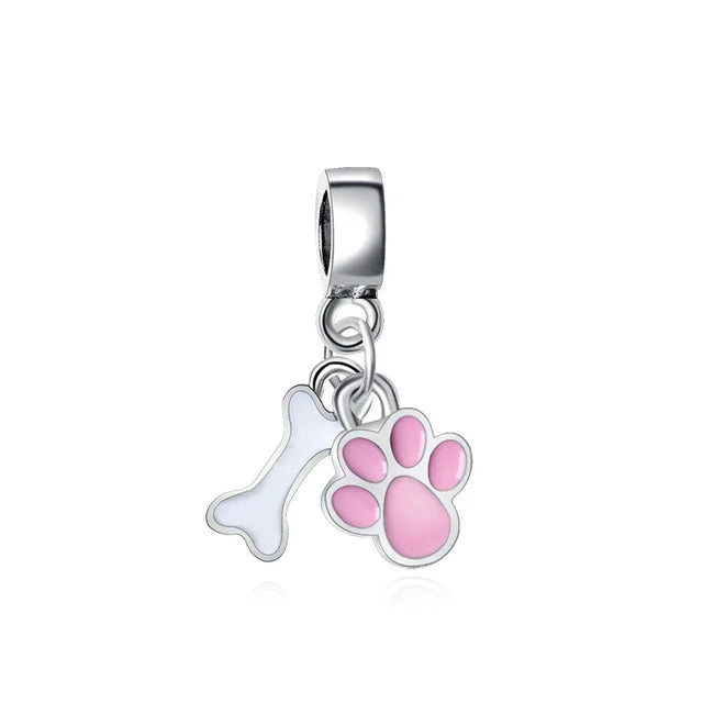 Charm Colgante Huella y Hueso