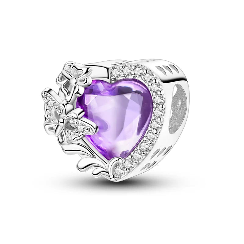 Clip de Seguridad Corazon Morado