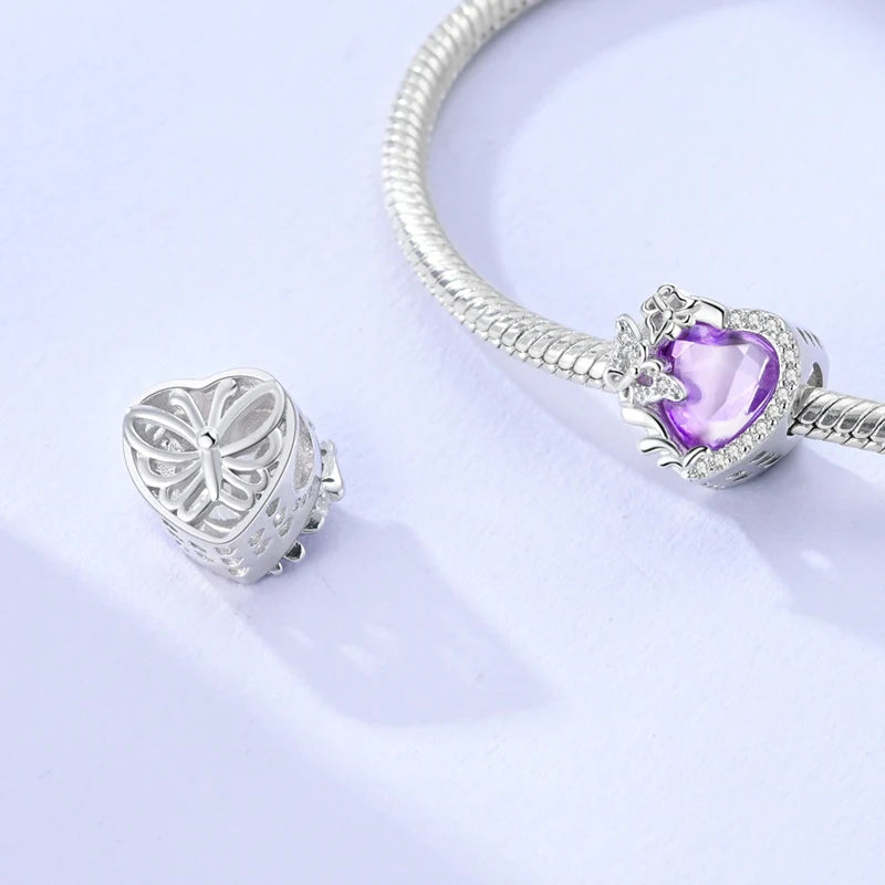 Clip de Seguridad Corazon Morado
