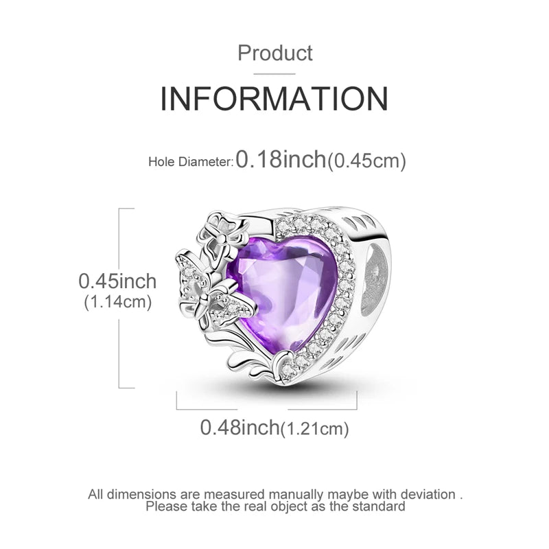 Clip de Seguridad Corazon Morado