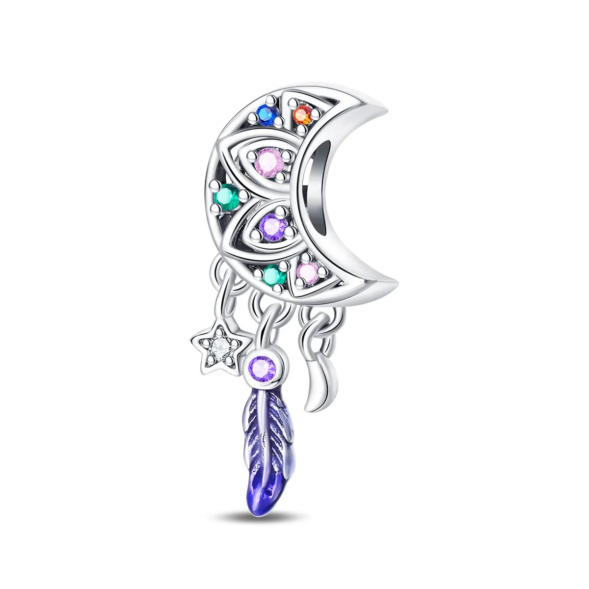 Charm Atrapasueños de Luna Mandala