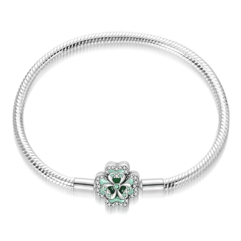 Pulsera Trébol Esmeralda